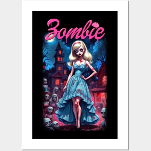 Zombie Girly Posters and Art